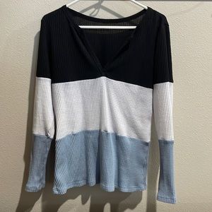 Waffle weave texture shirt